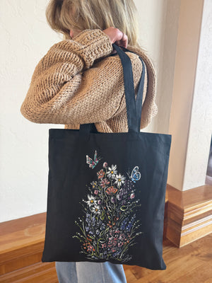 Wildflowers & Wings: Painted Cotton Tote Bag Workshop St. 2.21.26 @ 1P