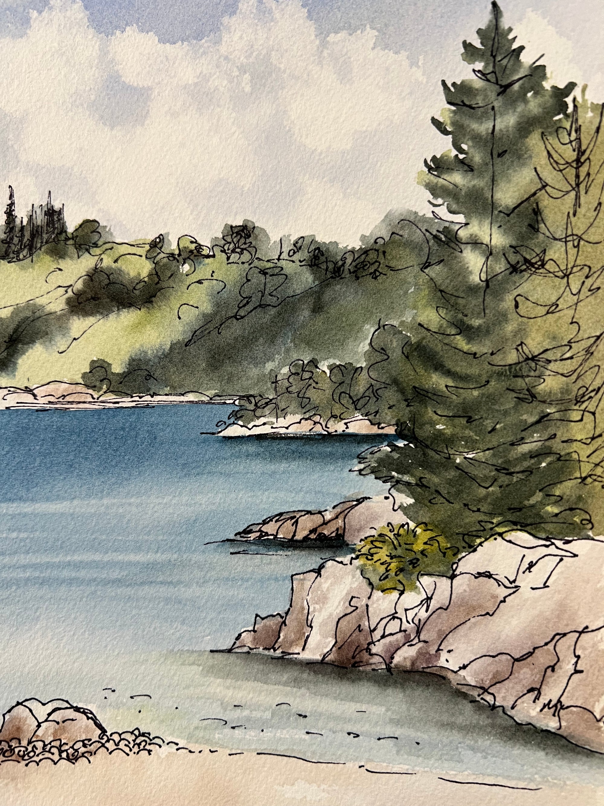 Travel Journaling Watercolor Pen & Ink 102 Art Class - Fri. 12.6.24 @ 9:45A