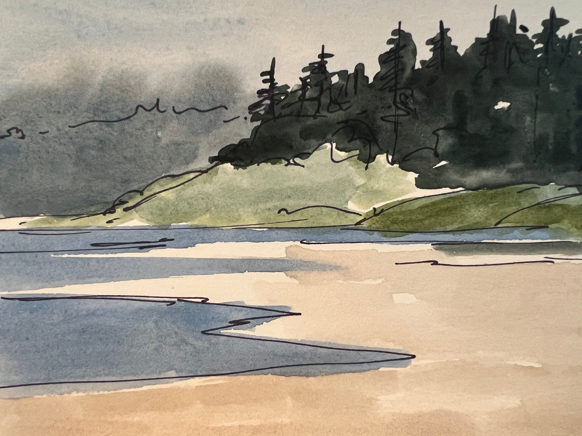 Travel Journaling Watercolor Pen & Ink 102 Art Class - Fri. 12.6.24 @ 9:45A