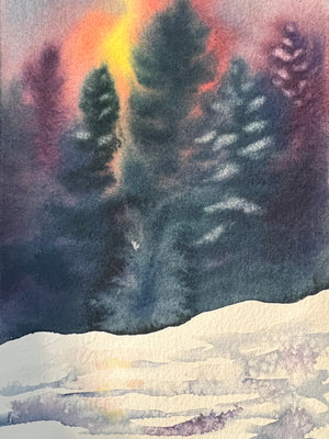 102 Watercolor Art Class: Holiday Mini Paintings 12.6.25 @ 1P