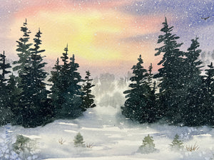 Snow Scenes and Mini Holiday Watercolor Paintings at the Gardens on Spring Creek- Sun. 11.22.26 @ 11am