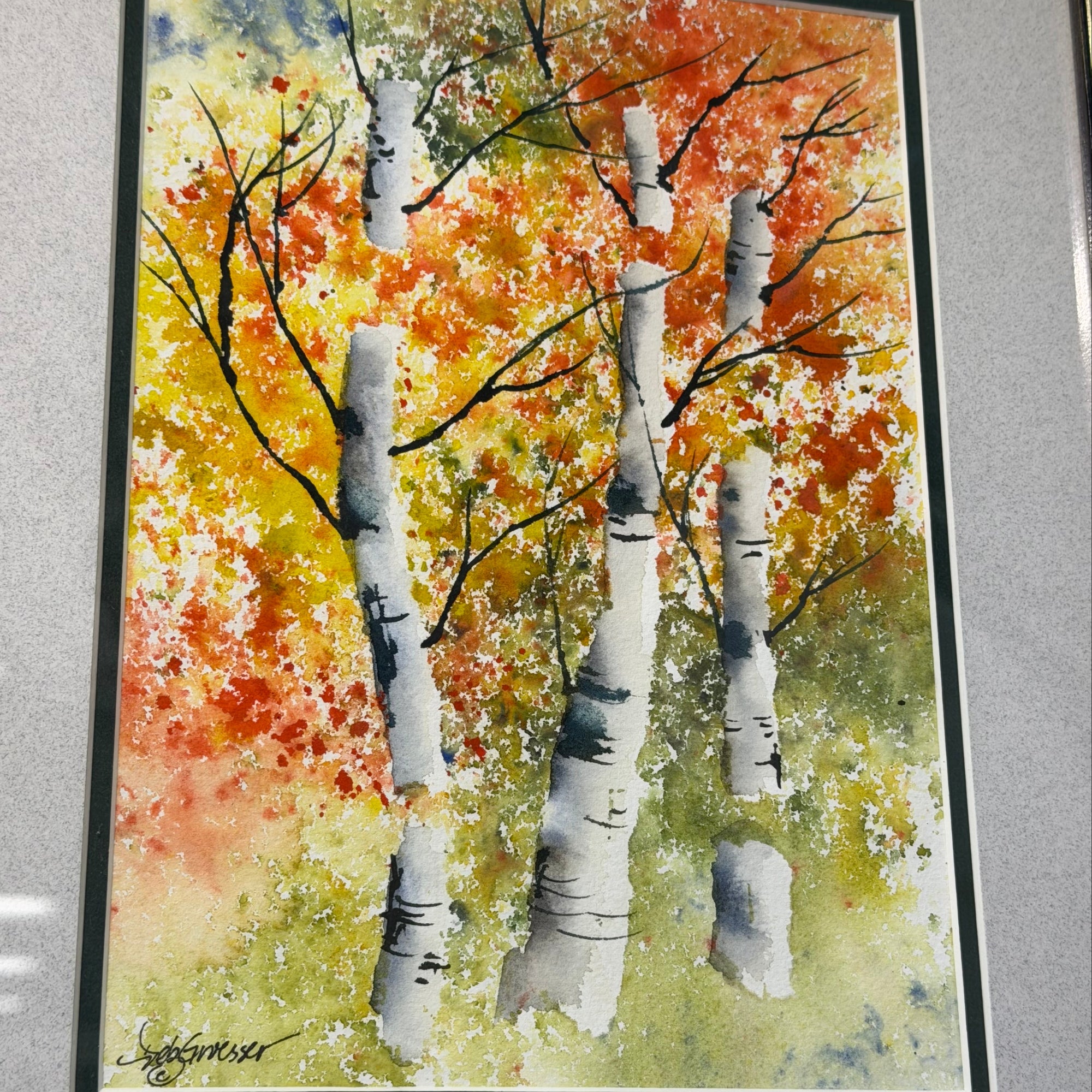 Beginner Watercolor Art Class: Colorado Aspens & Pine Trees  Tues. 12.9.25 @ 1P