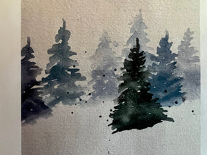 102 Watercolor Art Class: Holiday Mini Paintings 12.6.25 @ 1P