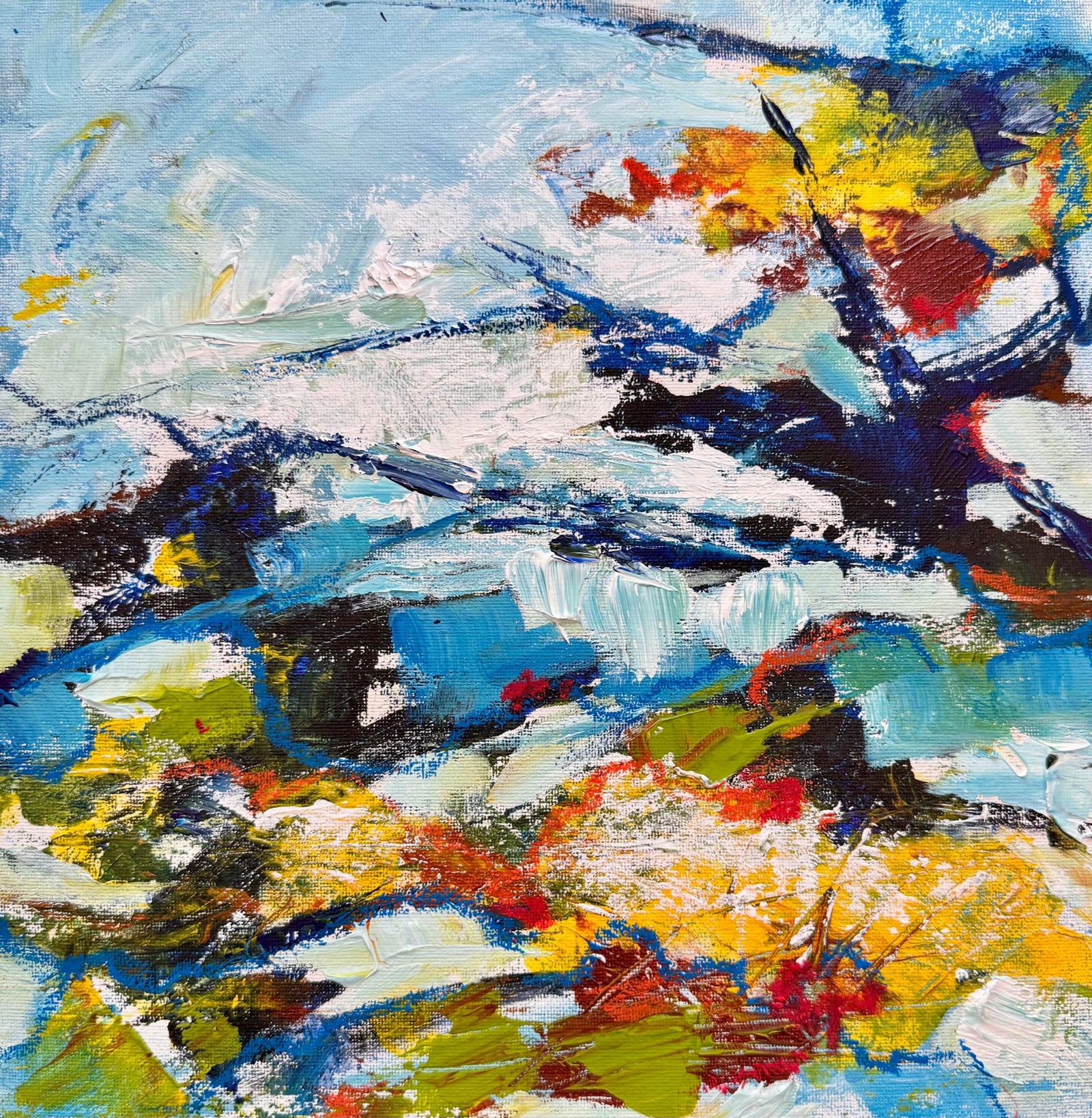 Expressive Abstract Landscape Art Class Fri. 2.20.26 @ 10A