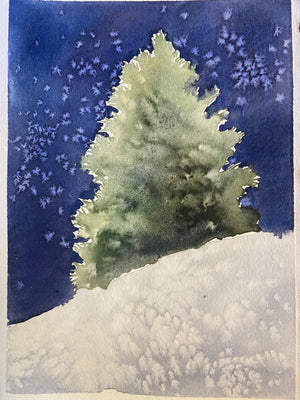102 Watercolor Art Class: Holiday Mini Paintings 12.6.25 @ 1P