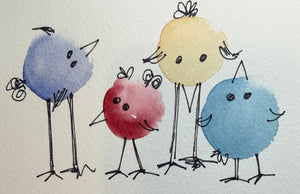 Beginner Watercolor- Whimsical Bird with Deb Thurs. 4.9.26 @ 1P