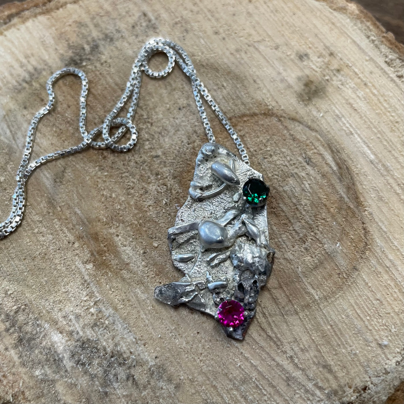 Silver Assemblage Necklace