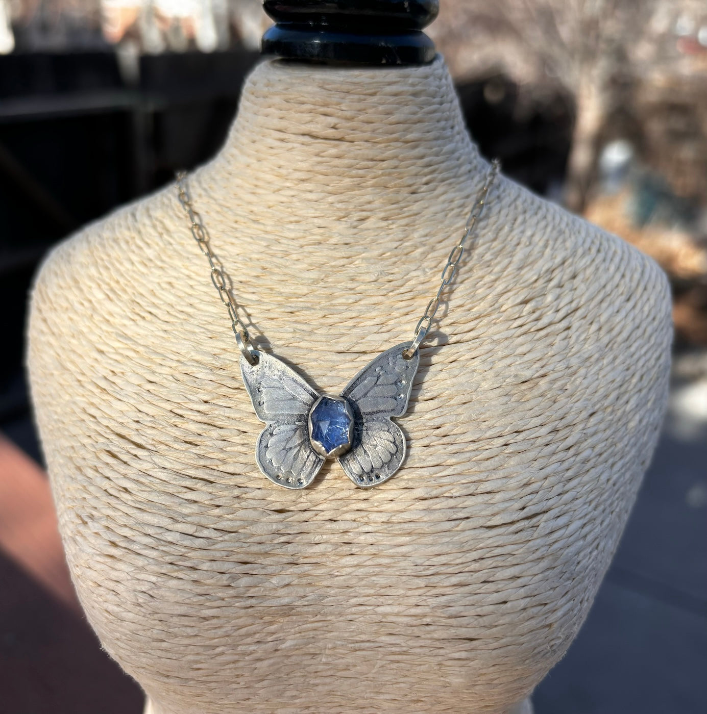 Iolite Butterfly Necklace J22