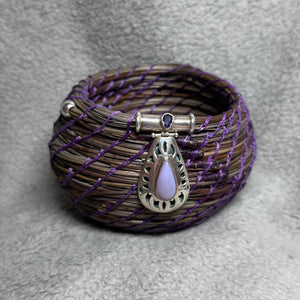 Iolite & Chalcedony Teardrop basket