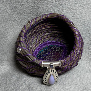 Iolite & Chalcedony Teardrop basket