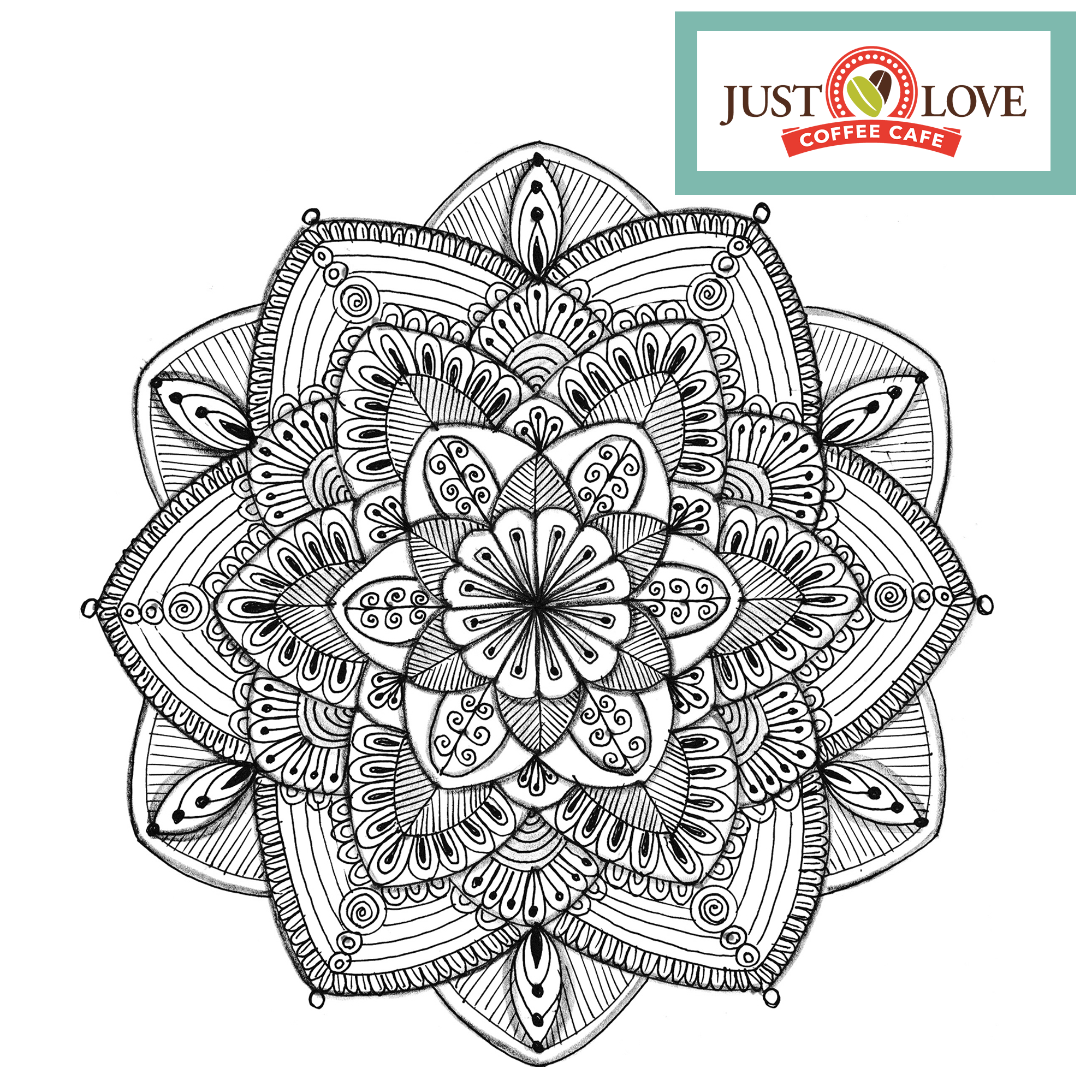 Introduction to Mandalas Art Class at Just Love Coffee Cafe - Mon 5.6.24 @ 3:30P