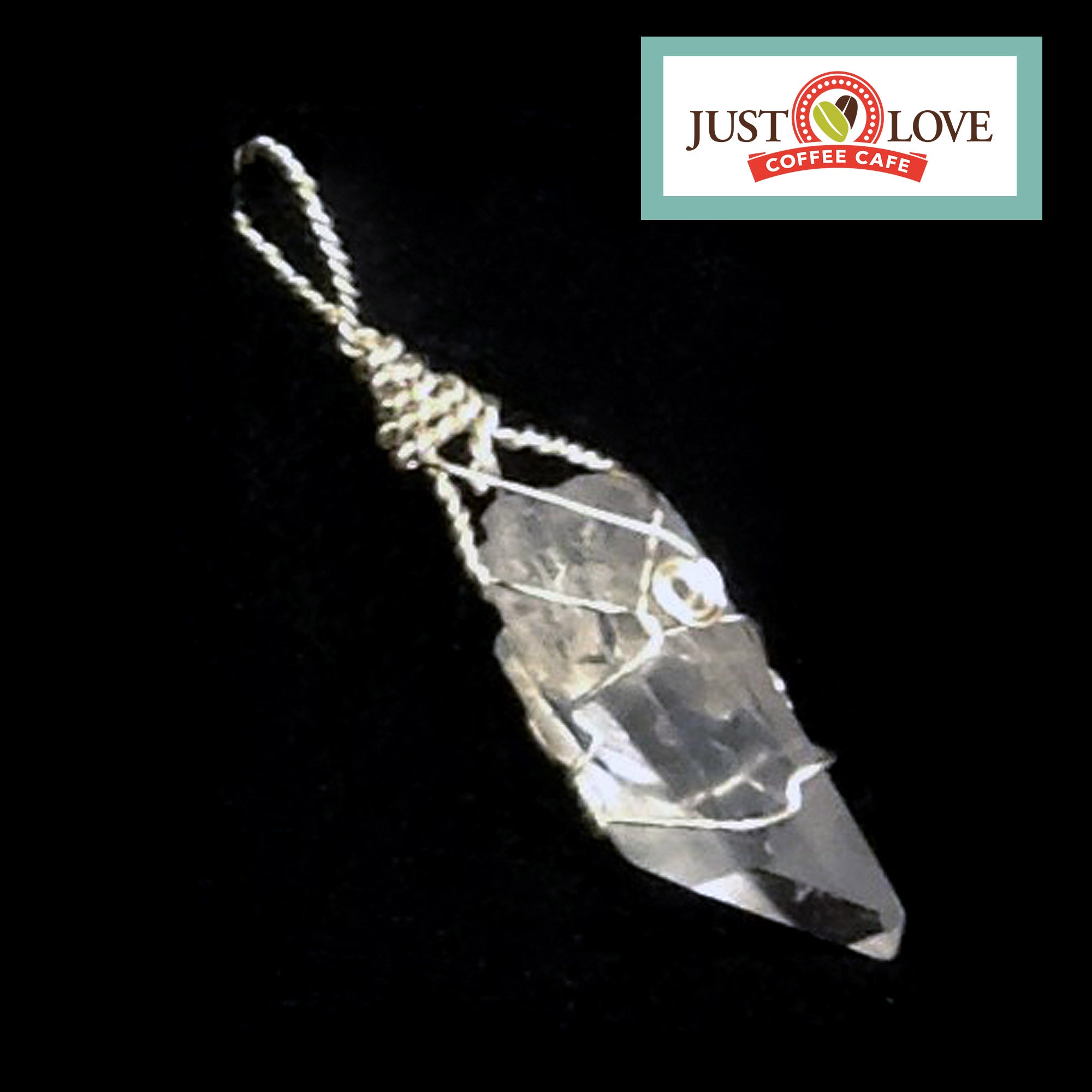 Beginning Wire Wrapped Crystal Pendant Art Class at Just Love Coffee Cafe -Mon. 5.13.24 @ 3:30P