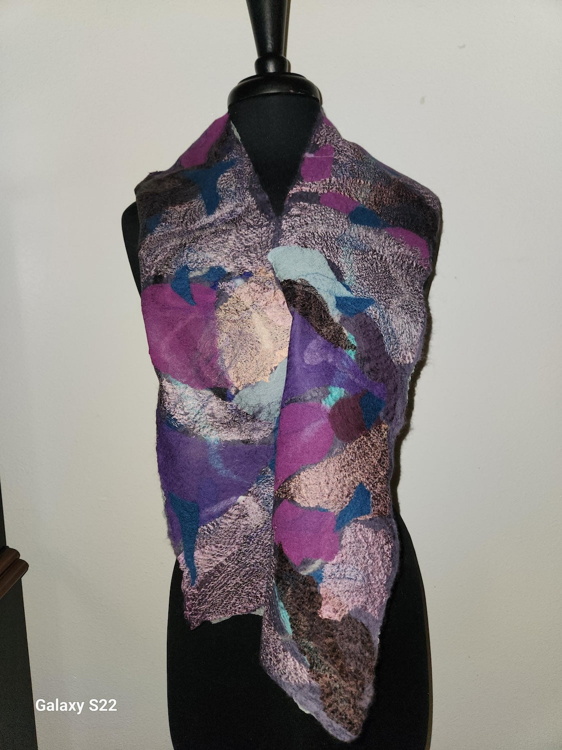 Scarf Purple-lavender patchwork