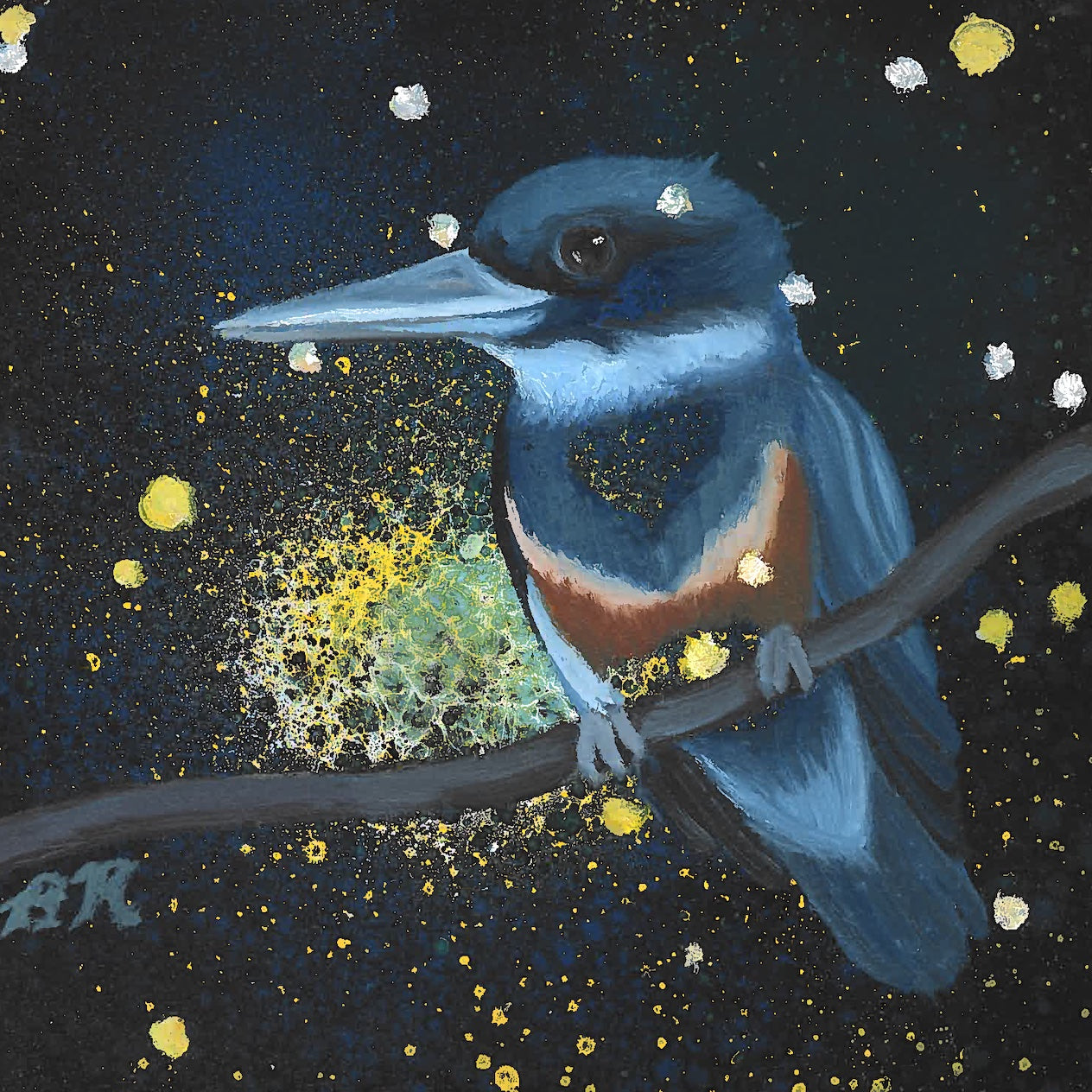 Celestial Belted Kingfisher-prints-now
