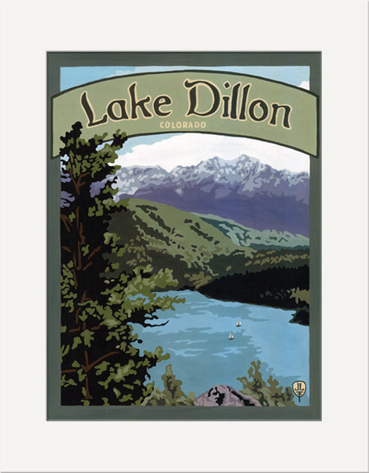 Lake Dillon--Matted Print