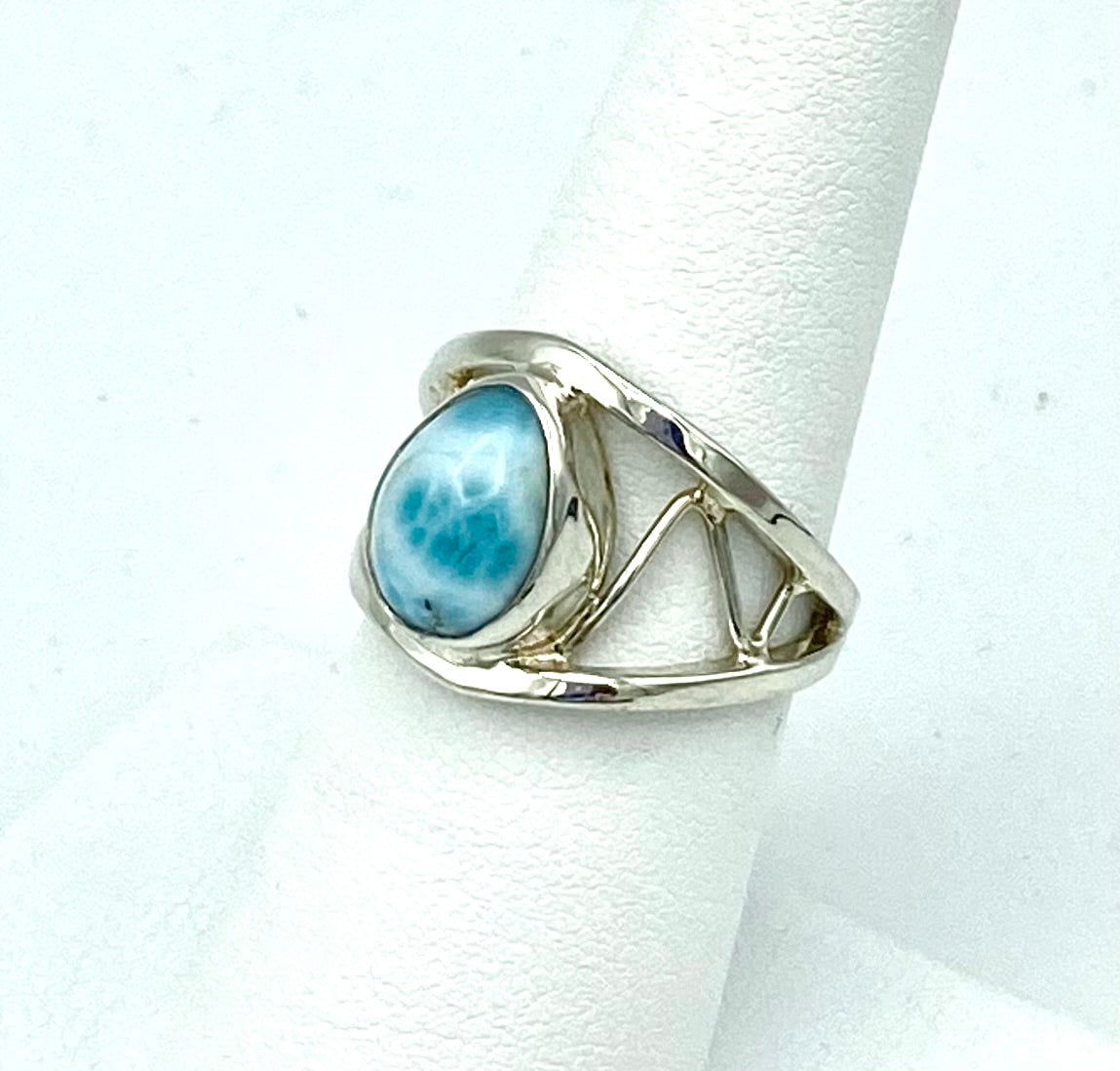 Larimar Zigzag Ring