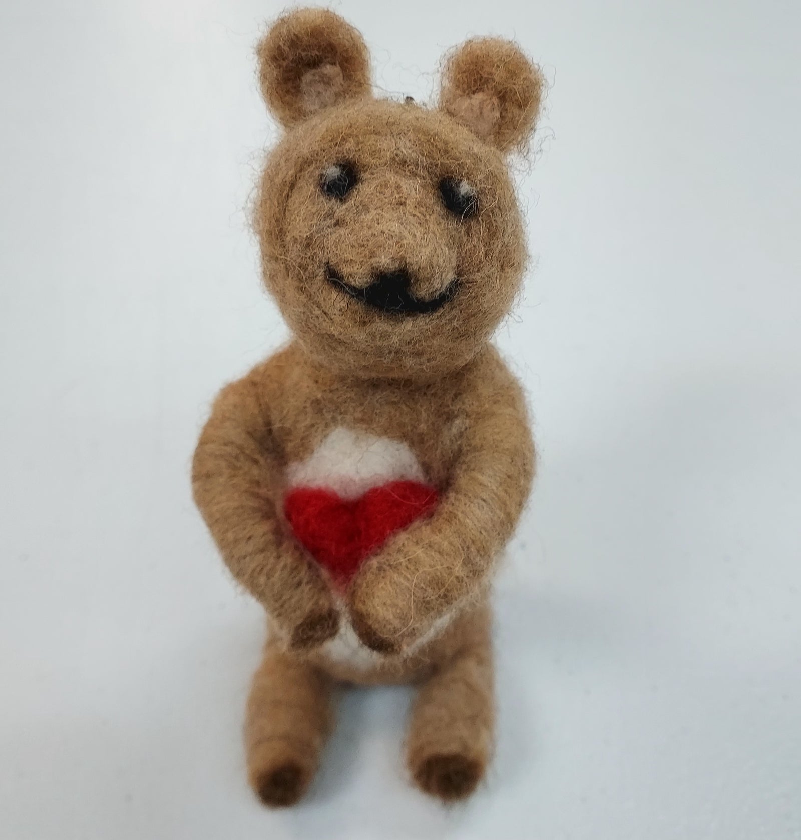 Needle-Felted Bear with Heart- Sun. 2.8.26 @ 10:30A
