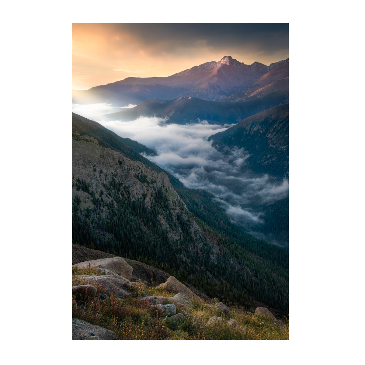 Longs Peak Morning Print