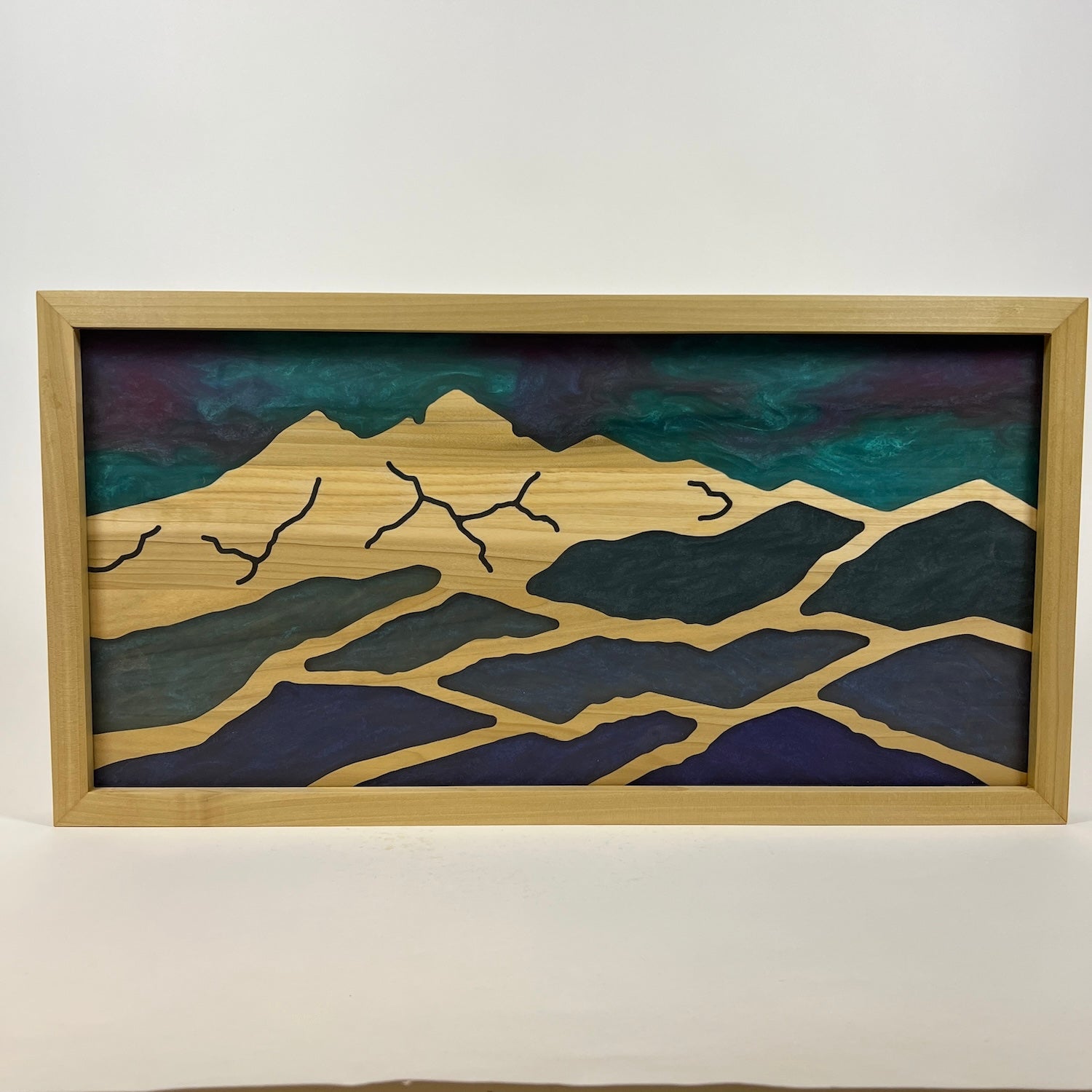 Longs Peak in Northern Lights