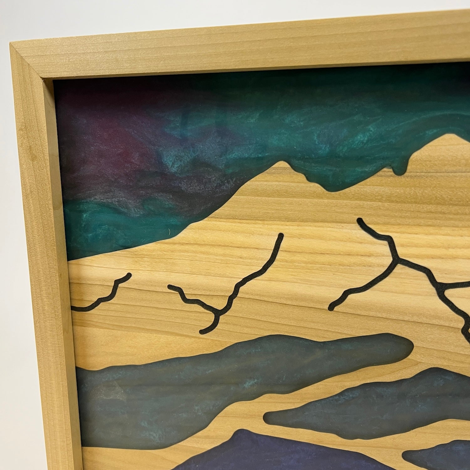 Longs Peak in Northern Lights