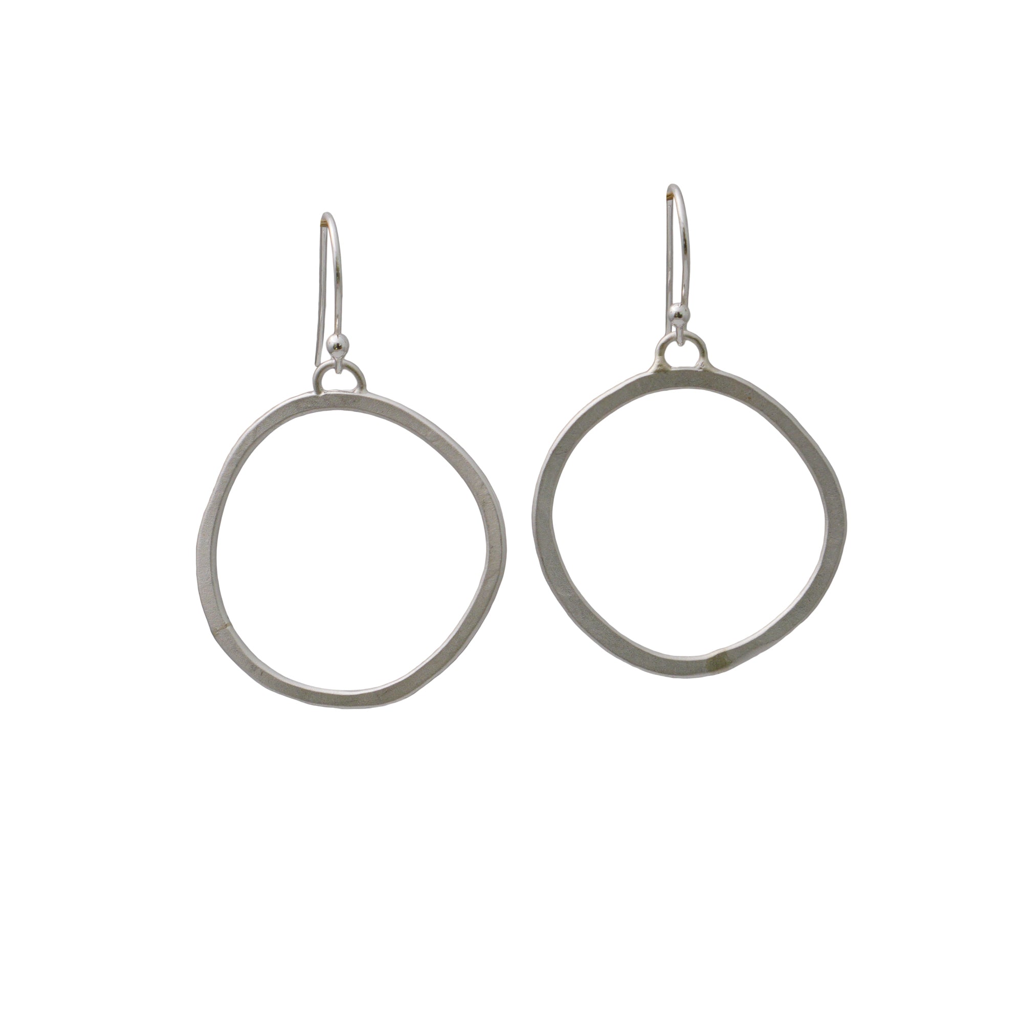 Lopsided circle earrings