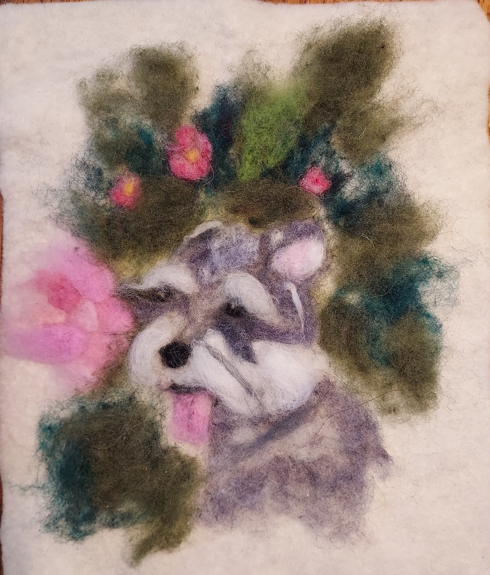 Needle-felting 2D Pet Portrait Art Class Sun. 7.26.26 @ 10:30AM