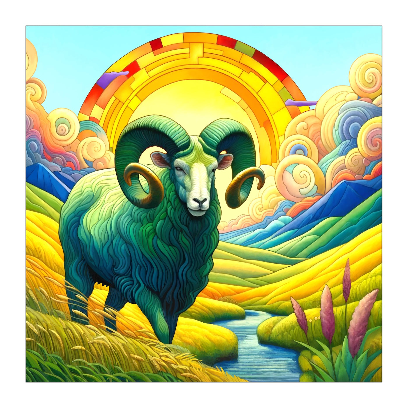 Max The Ram - Framed