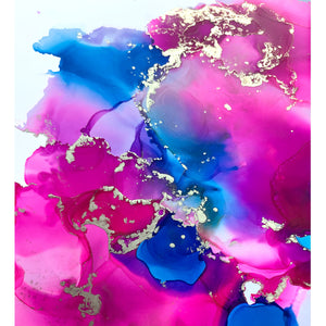 Metallic Alcohol Inks Art Class - Thurs 12.5.24 @ 12P