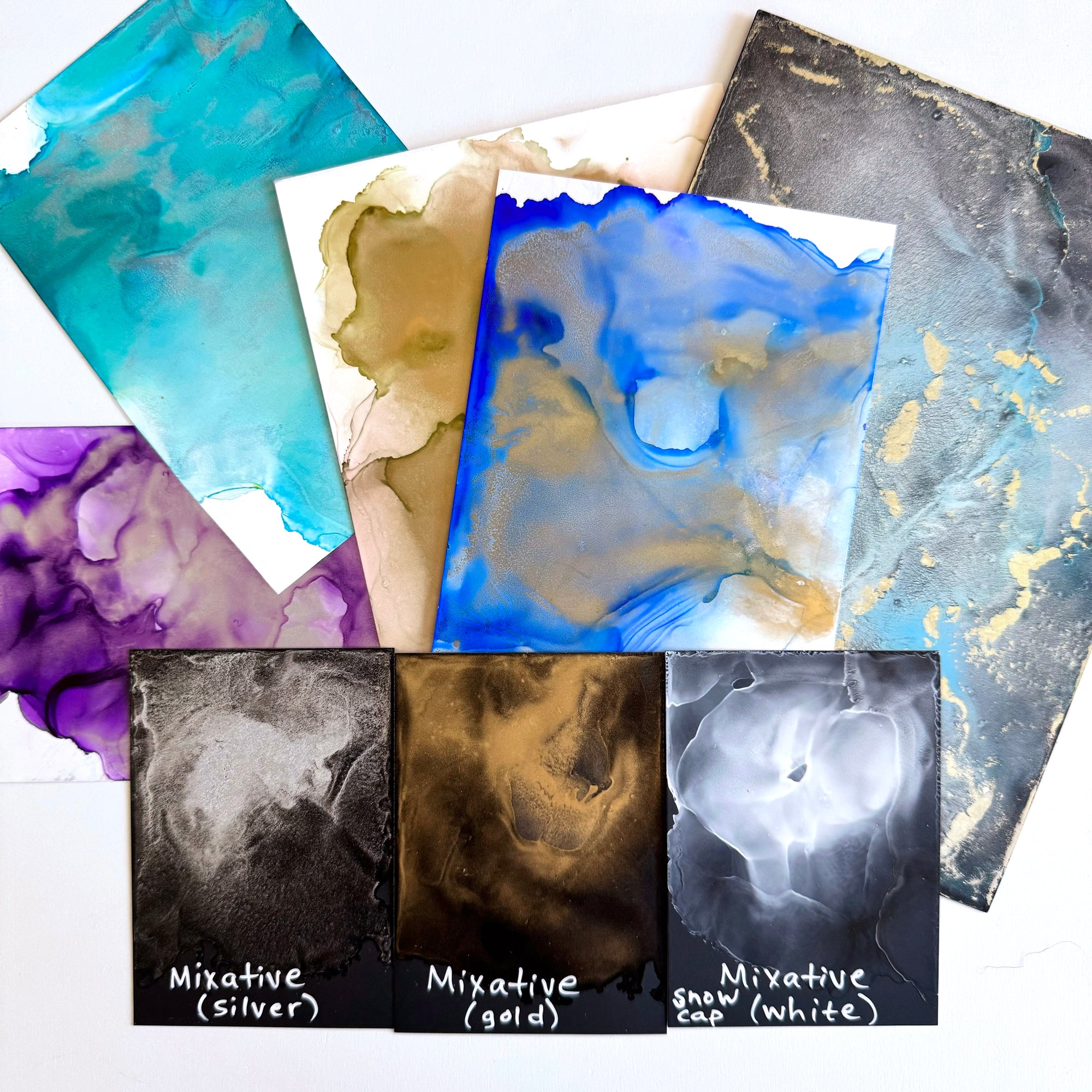 Metallic Alcohol Inks Art Class - Mon. 1.13.25 @ 11A