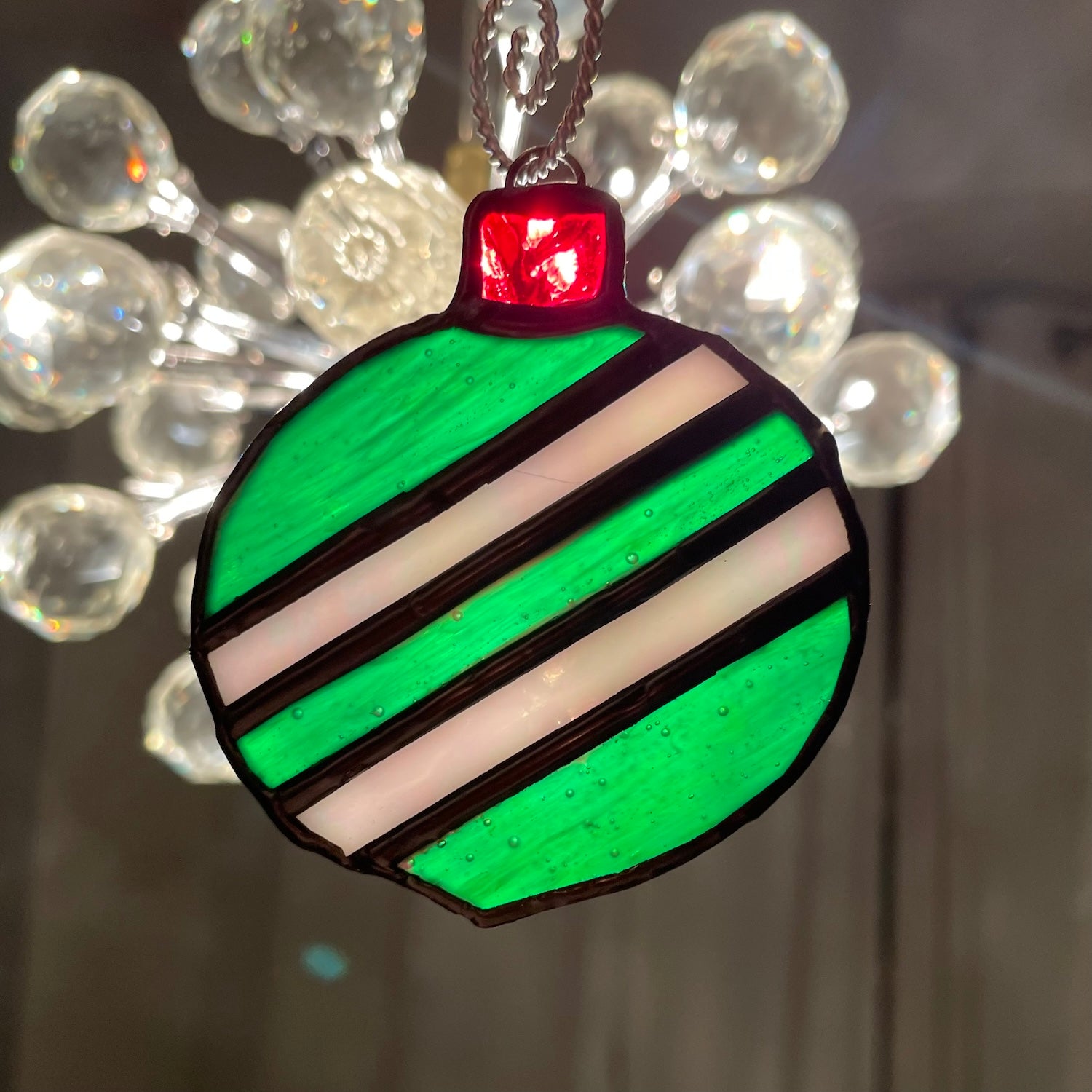 Modern Ornament - Green & White