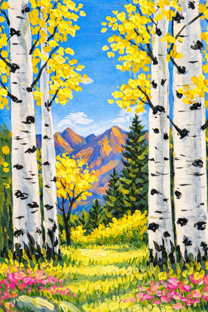 Autumn Mountain Glow Acrylic Art Class Sat. 11.21.26 @1:30PM