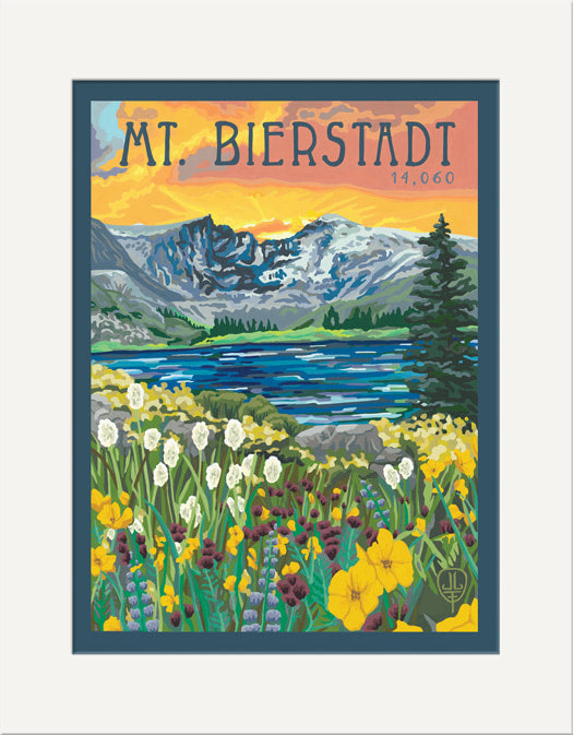 Mt. Bierstadt- Matted Print