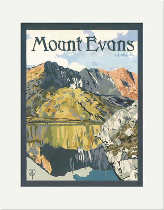 Mt. Evans- Matted Print