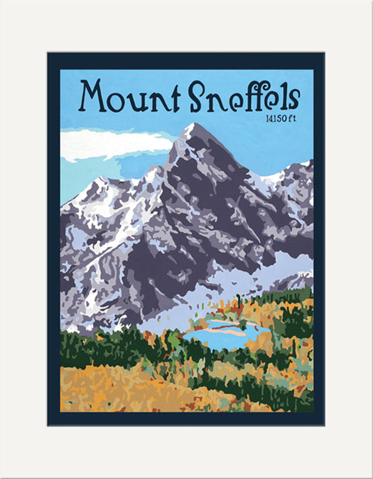 Mt. Sneffels: Matted Print