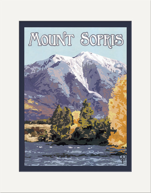 Mt. Sopris: Matted Print
