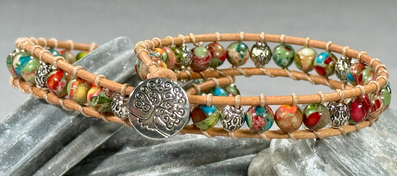 Multicolored Double-Wrap Bracelet-Month of Giving