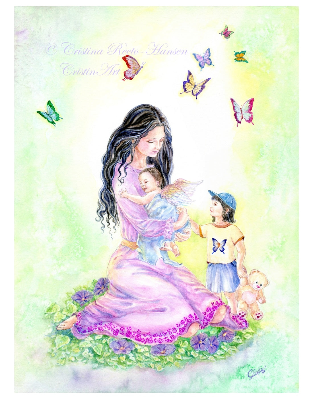 My Cherub, My Love ,  8x10 inches art  print