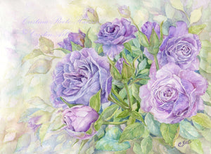 Mystic Roses  11x14 framed