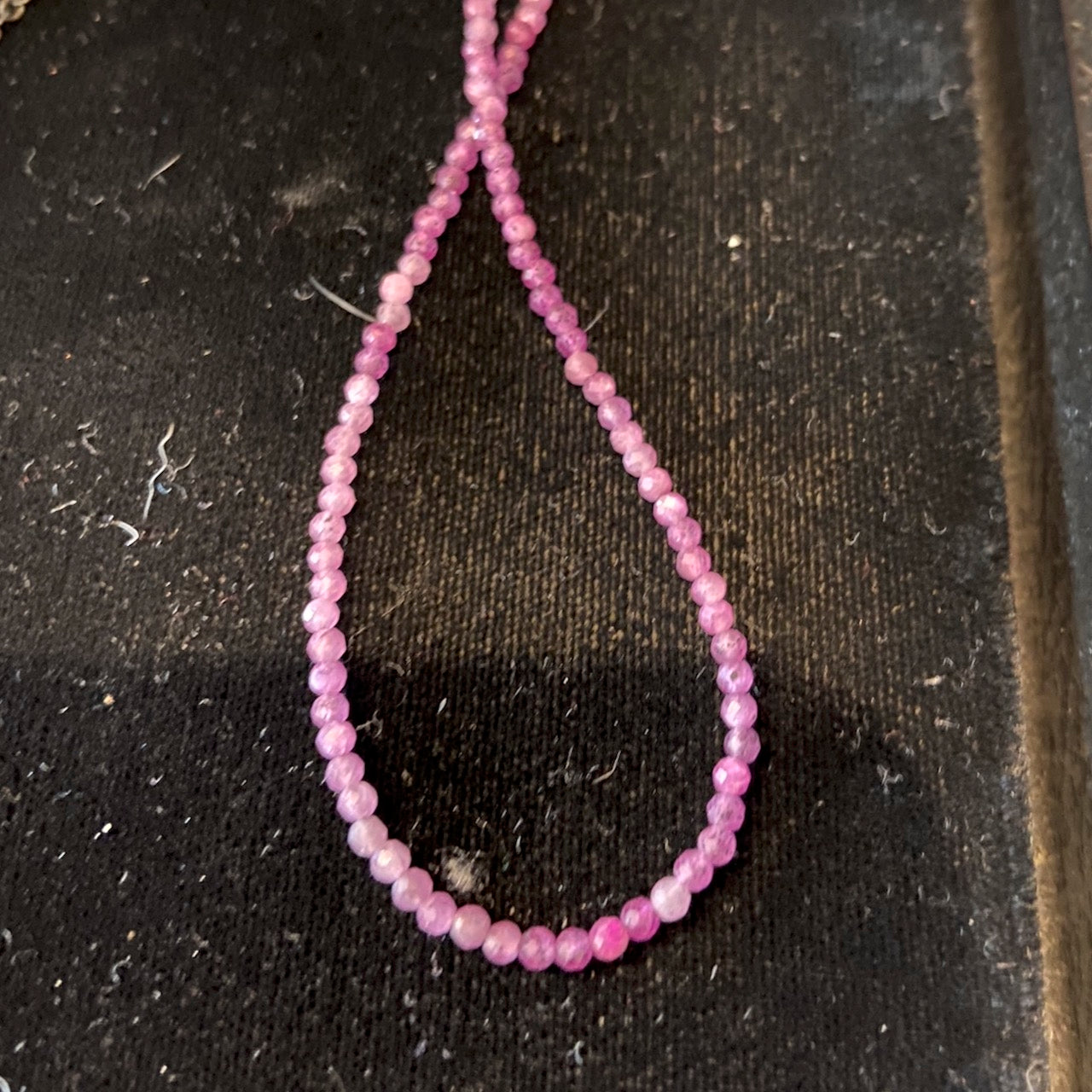 Necklace - ruby beads