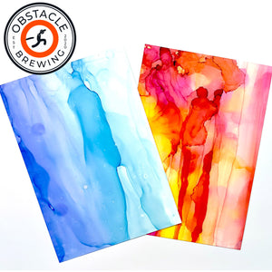 Intro to Alcohol Inks Art Class at Obstacle Brewing - Wed 5.15.24 @ 6P