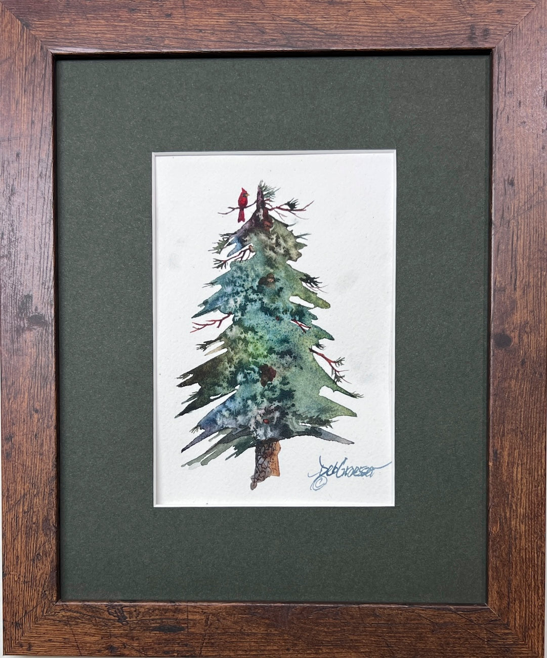 On Top of the World, framed