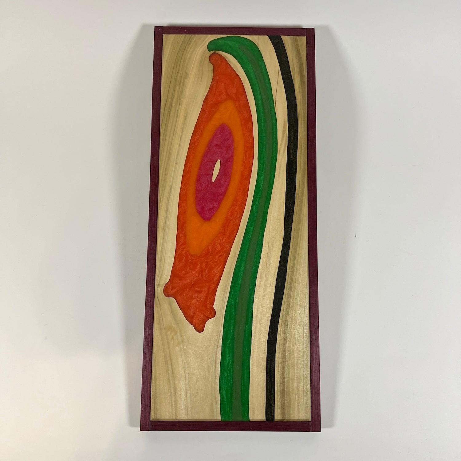 Orange Digitalis on Poplar