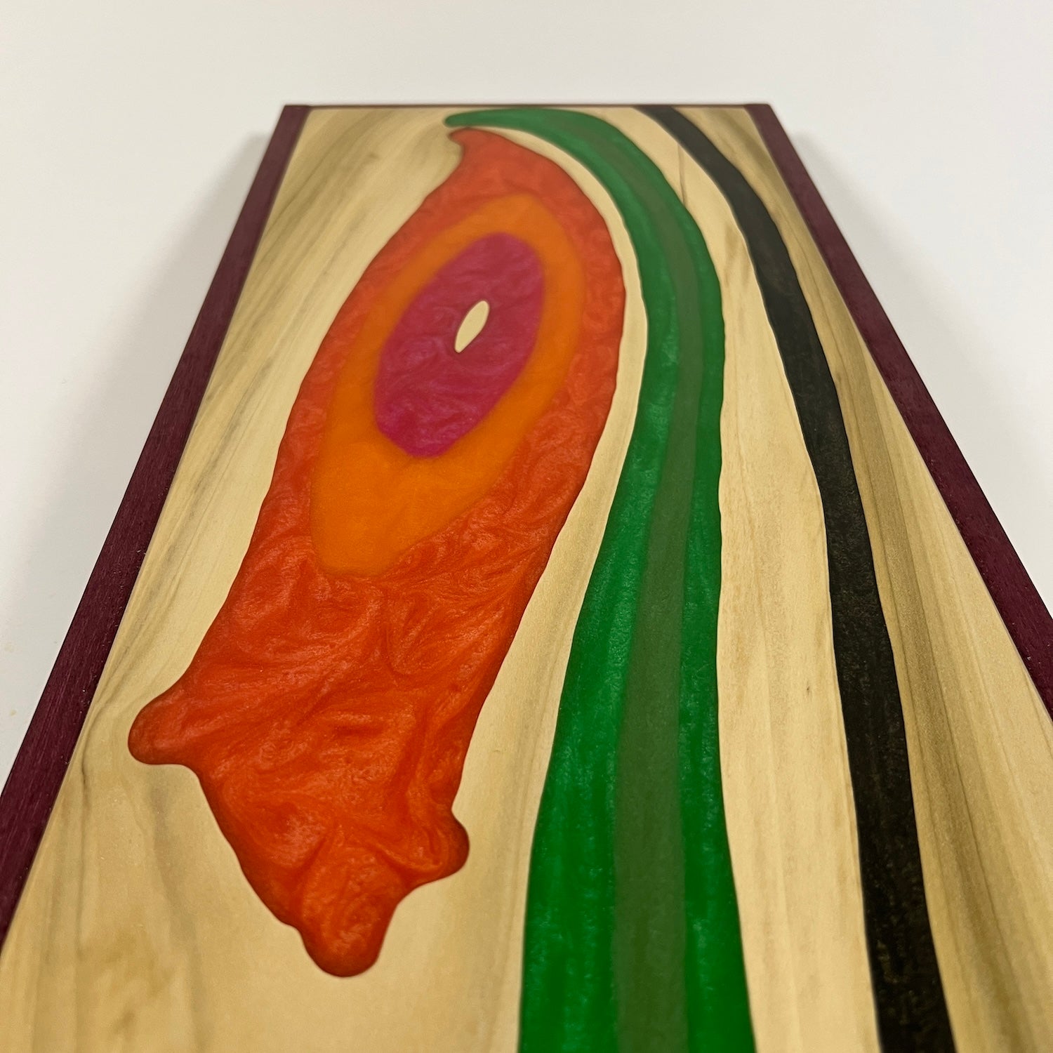 Orange Digitalis on Poplar