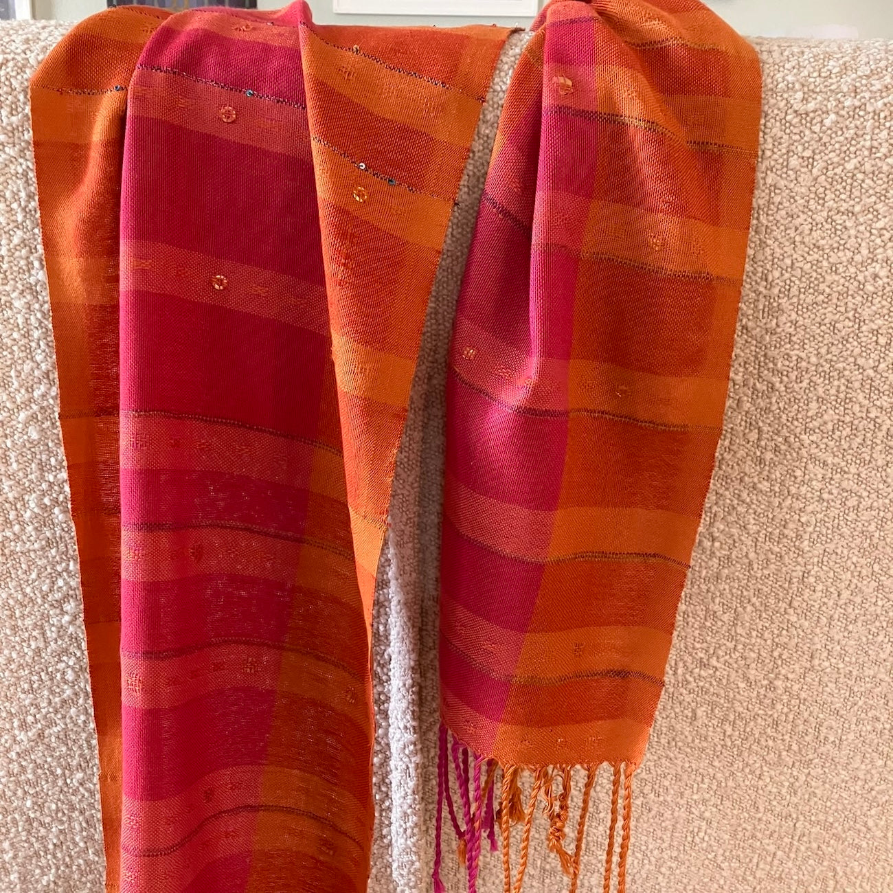 Orange and Pink Weaving