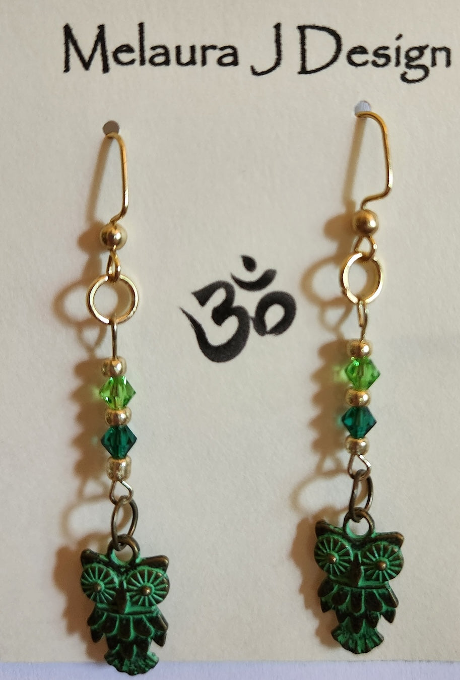 Earrings-Owl drop