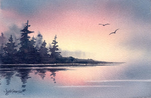 Beginner Watercolor- Landscape with Skies, Mountains and Trees Art Class  Wed. 1.14.26 @ 1:00P