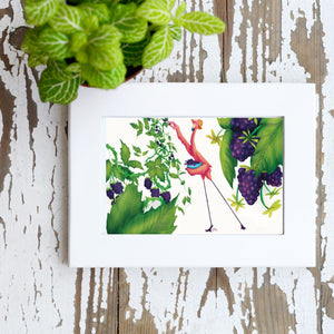 Picking Blackberries Everyday Adventure 11x14 Print