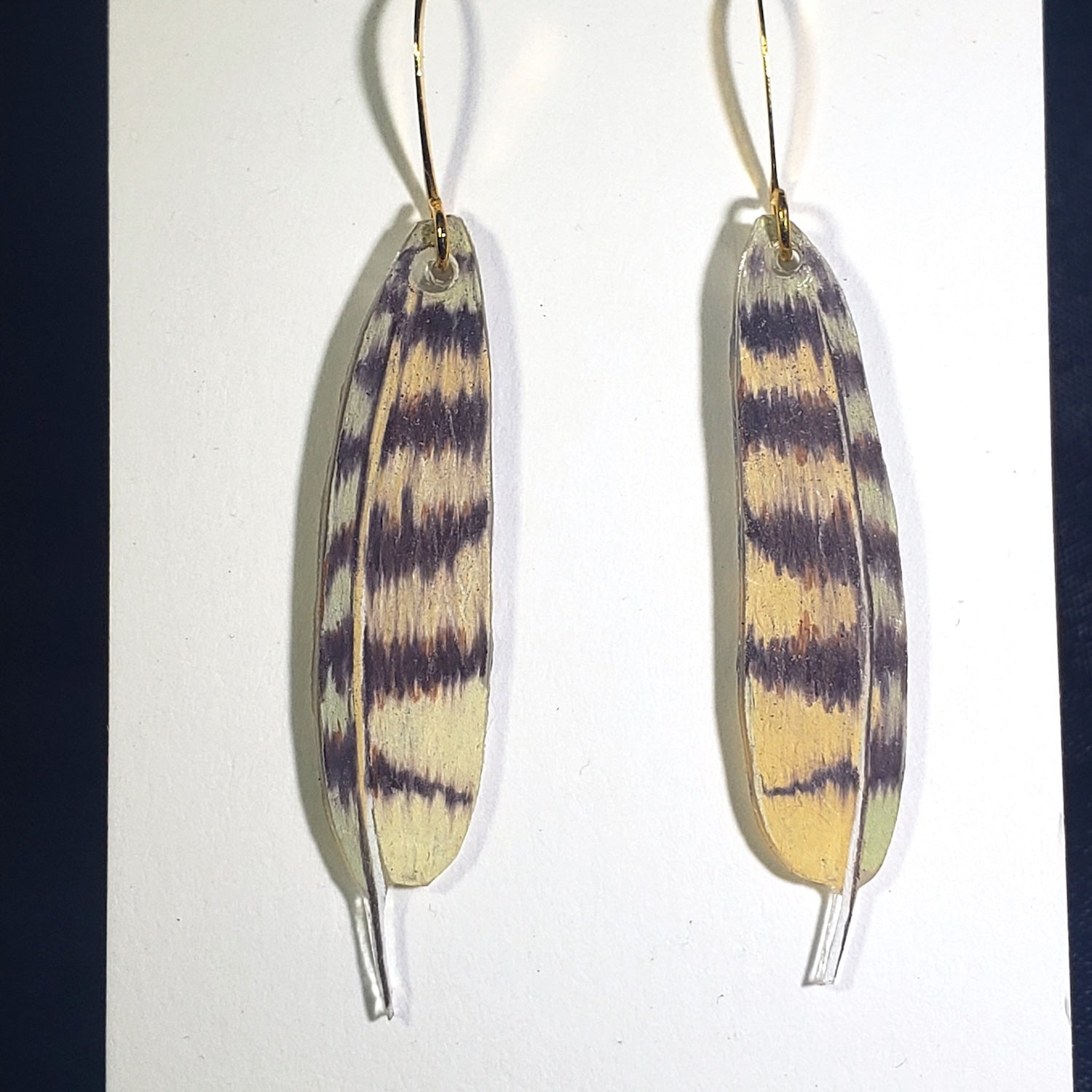 Pileated Feather earrings