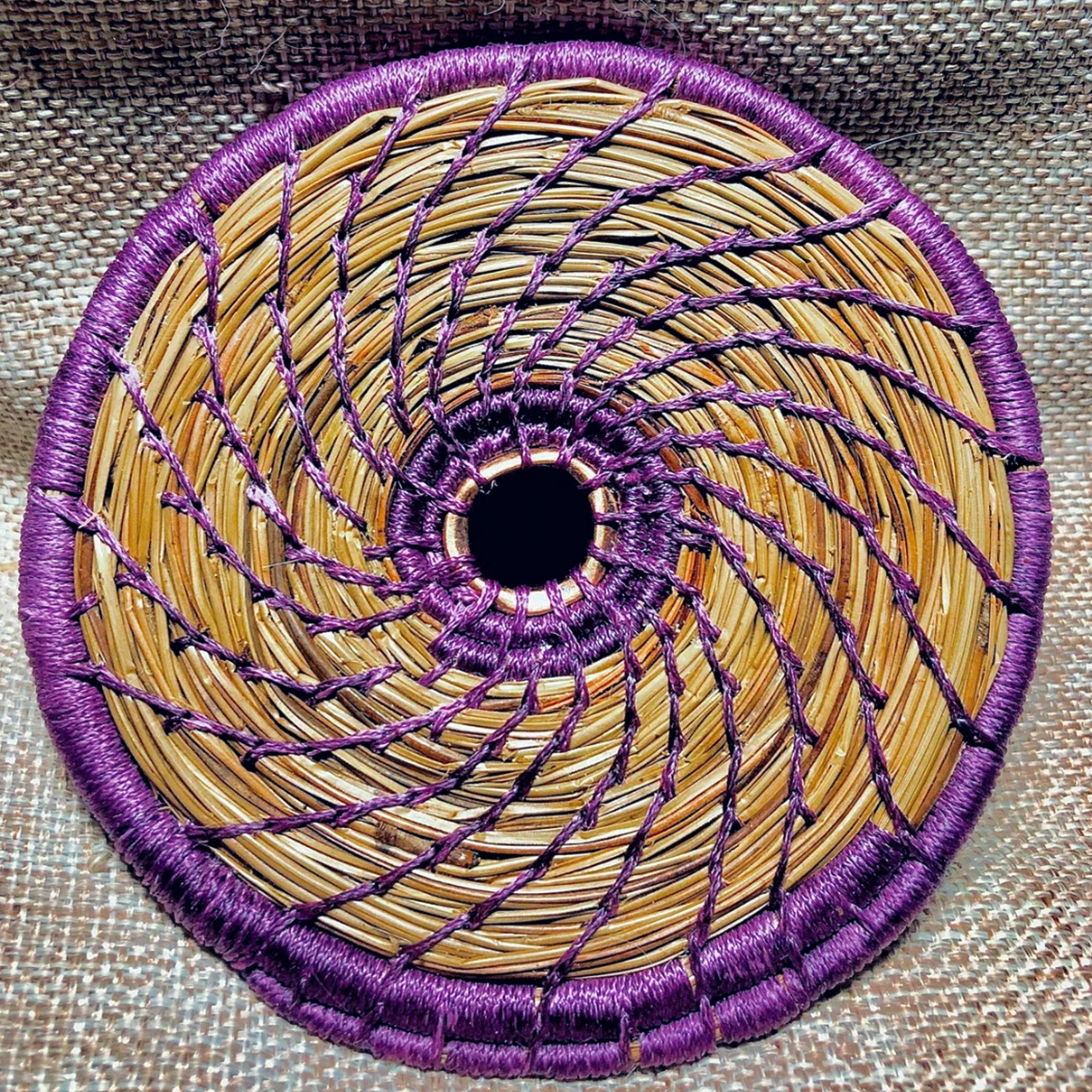 Beginner Pine Needle-Wrapped Coaster Art Class Sun. 7.21.24 @ 1P