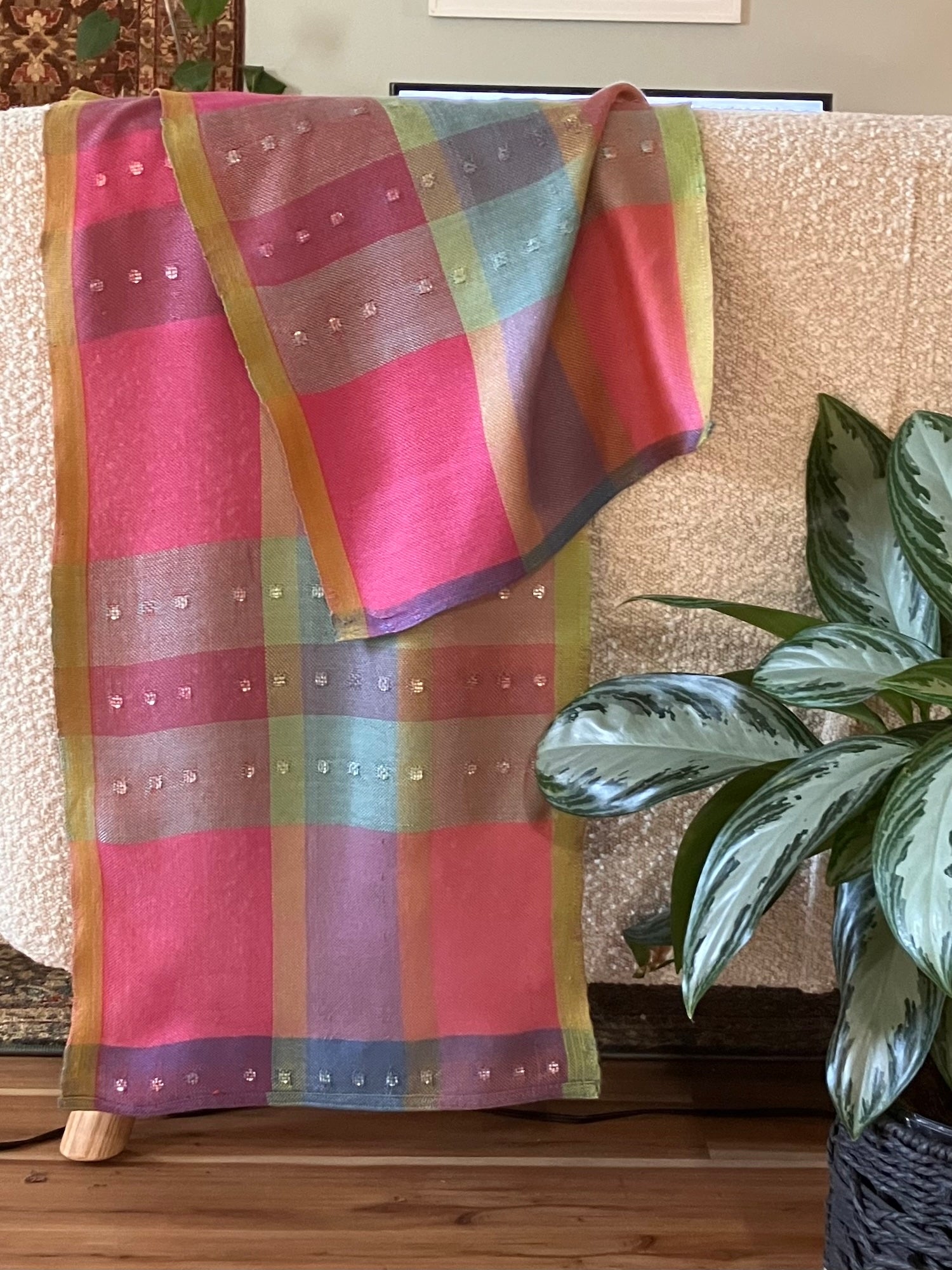 Pink and Blue weaving